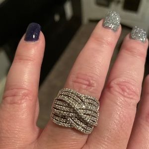 Diamond right hand ring